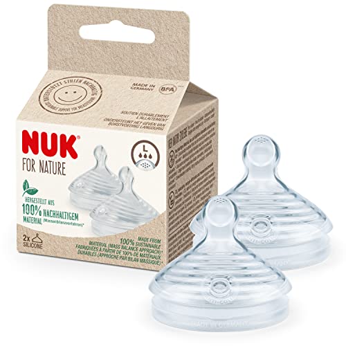 NUK for Nature Replacement Baby Bottle Teats | Large |... - Bébé & Puériculture en promo à 5.90€