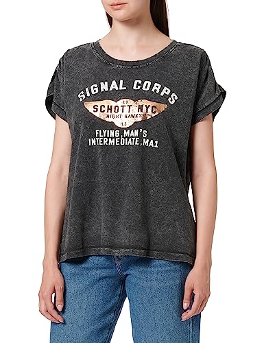 Schott NYC Tsglenw Camiseta, Negro, XL para Mujer - Amazon Espagne à 12.27€
