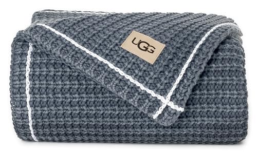 UGG Luna Couverture en Coton délavé Doux – 127 x 177,8 cm –... - Maison & Cuisine Amazon France à 97.27€