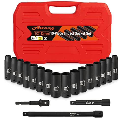 Awang Kraft Lot de 19 douilles de visseuse à percussion... - Bricolage & Outils Amazon France à 31.93€