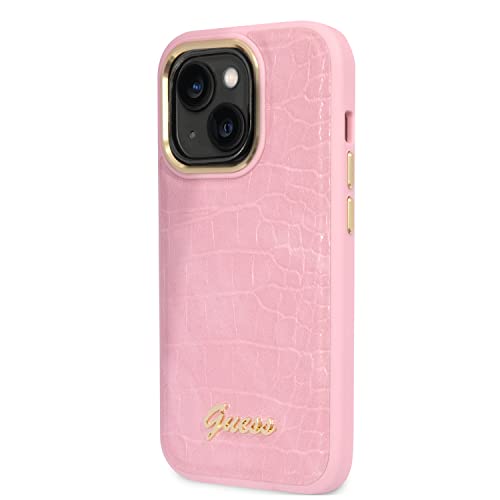 Guess Coque pour iPhone 14 Pouces Motif Croco Rose Housse de en promo sur Amazon