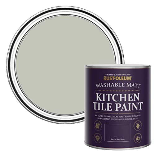 Rust-Oleum Grey water resistant Kitchen Tile Paint in Matt... - Maison & Cuisine en promo à 16.99€