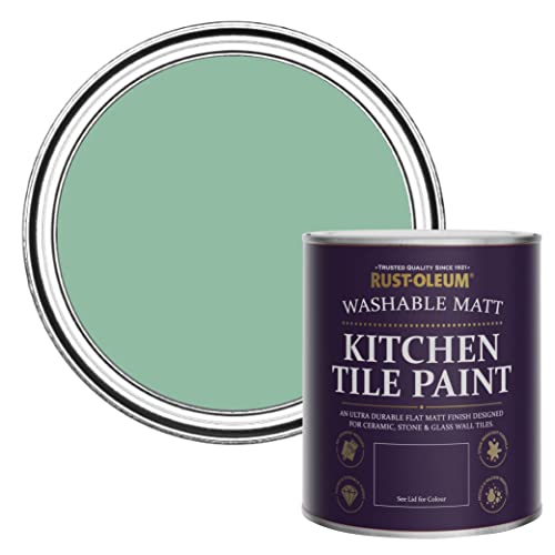 Rust-Oleum Green water resistant Kitchen Tile Paint in Matt... - Maison & Cuisine Amazon Royaume-Uni à 16.99€