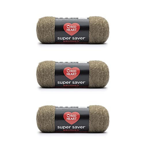 Red Heart Super Saver Brushed Pack of 3 - Khaki - Beauty & Fragrances Amazon UK à 8.14€