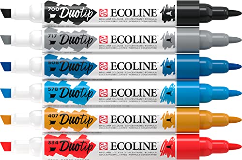 Ecoline Duotip Rotuladores de Acuarela Líquida Set de 6... - Loisirs Créatifs Amazon Espagne à 7.61€
