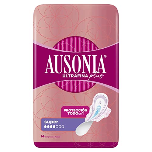 AUSONIA Lot de 14 compresses ultra fines avec ailettes... en promo à 6,55€ (-60%) sur Amazon FR