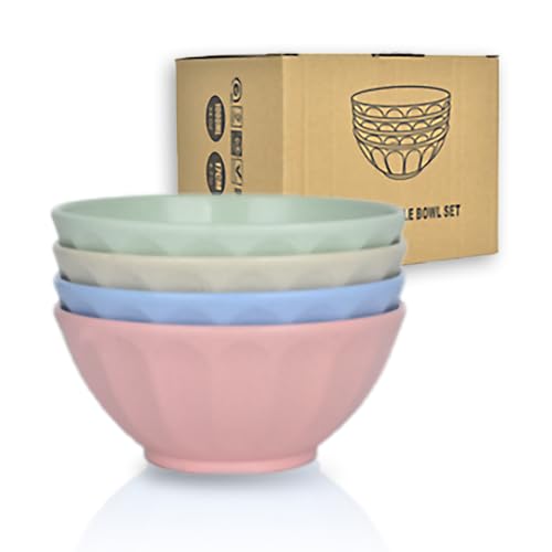 JSYMJSY Juego de 4 cuencos de plástico resistentes a... - Jouets & Jeux en promo à 18.71€