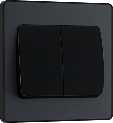 BG Evolve Double interrupteur Gris mat 20 A 16 Ax, 2 voies... - Fournitures Bureau en promo à 7.72€