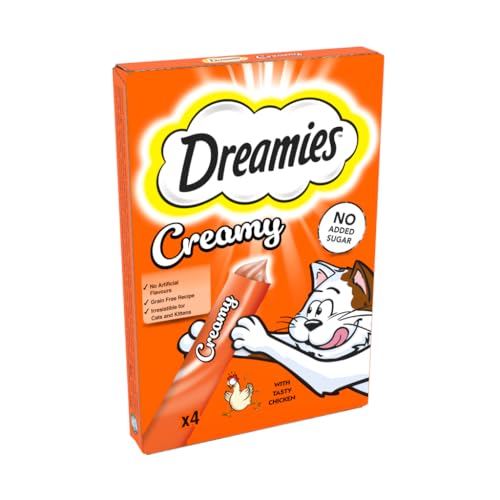 Dreamies Creamy Adult Cat & Kitten Treats with Tasty... - Animalerie Amazon Royaume-Uni à 1.15€