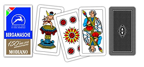 Modiano Bergamasche Blu 150° Anniversario – Carte da gioco... - Jouets & Jeux en promo à 9.08€