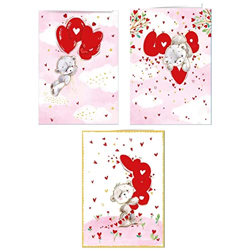 Osito Love 3D Card 13x19 + Envelope-4mod - Auto & Moto Amazon Royaume-Uni à 3.47€