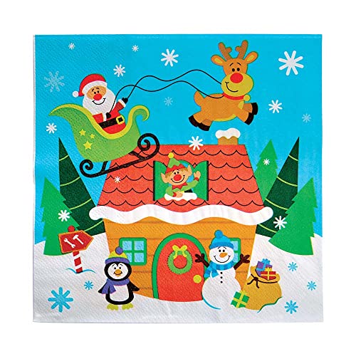 Baker Ross FX310 Christmas Party Napkins - Pack of 20... - Bon plan à 2.31€