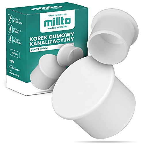 Millto™ Bouchon en PP PVC HT pour tuyau DN 40 mm Blanc |... en promo à 1,99€ (-82%) sur Amazon FR