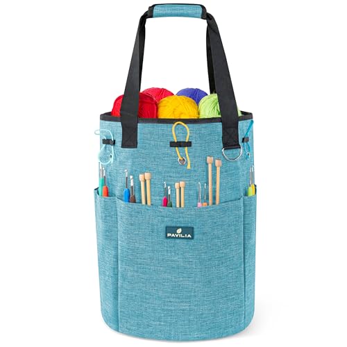 PAVILIA Crochet Bag Knitting Bag Organizer, Yarn Bag... - Maison & Cuisine Amazon Italie à 29.41€