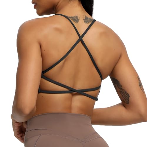 Aoxjox Damen Workout Sport BH Fitness rückenfrei Gepolstert... - Sports & Fitness en promo à 14.11€