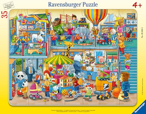 Ravensburger - Puzzle Enfants - Cadre 35 p - Le Magasin de... - Jouets & Jeux en promo à 6.32€
