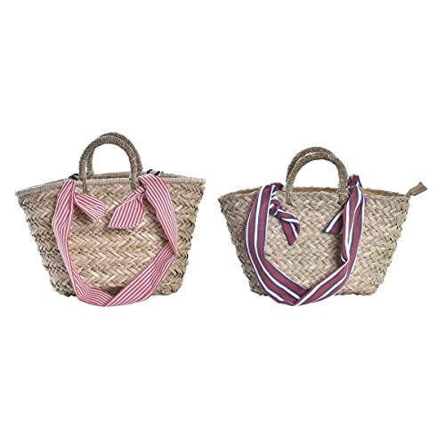 DKD Home Decor Bolsa de Playa Color Rojo, Beige, Granate y... - Jouets & Jeux en promo à 12.08€