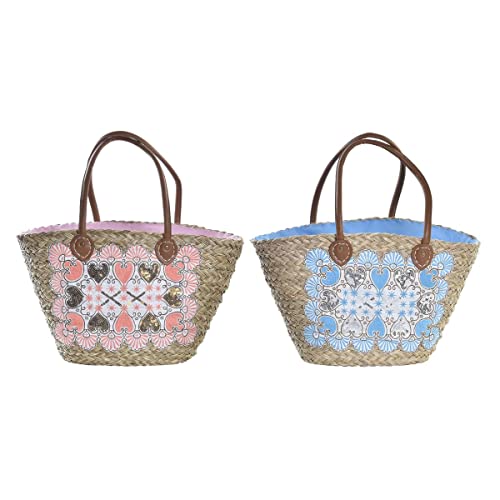 DKD Home Decor Bolsa de Playa Color Azul y Rosa, de... - Jouets & Jeux en promo à 16.60€