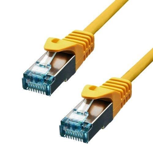PROXTEND CAT6A S/FTP CU LSZH Ethernet Cable Yellow 50 cm - High-Tech & Électronique Amazon Royaume-Uni à 6.40€