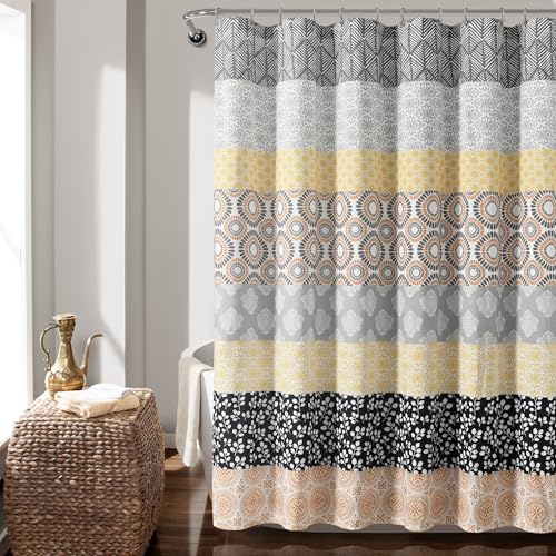 Lush Decor Bohemian Stripe Shower Curtain, 72" x 72"... - Maison & Cuisine Amazon Royaume-Uni à 14.64€