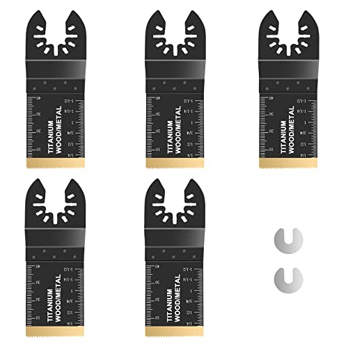 5tlg Titanium Oszillierende Sägeblätter, Multitool... - DIY & Tools Amazon Germany à 18.94€