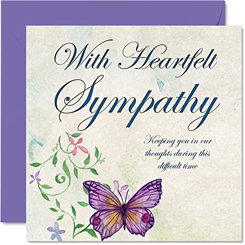 Stuff4 Tarjetas de condolencias pensando en ti, tarjeta de... - Bon plan à 3.86€