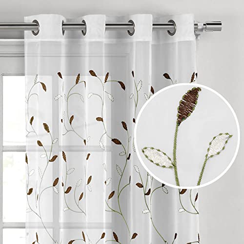 Creative Home Ideas Tende trasparenti ricamate con foglie... - Home & Kitchen Amazon Italy à 18.26€