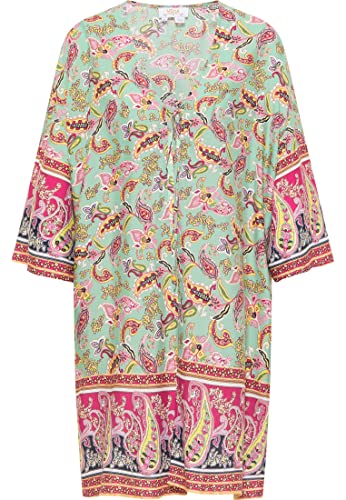 usha FESTIVAL Kimono, Verde Claro Multicolor, L para Mujer - Mode & Vêtements en promo à 19.07€