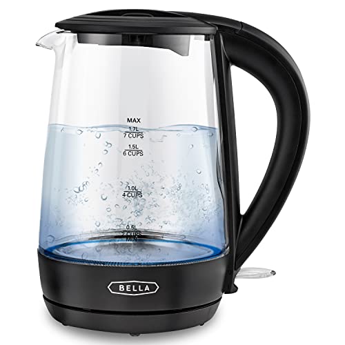 BELLA 1.7 Liter Glass Electric Kettle, Quickly Boil 7 Cups... - Maison & Cuisine Amazon Royaume-Uni à 36.49€