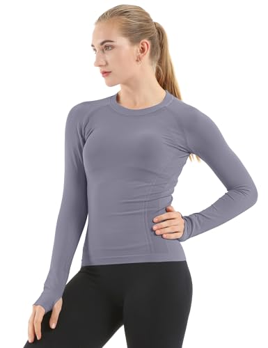 MathCat Damen Langarm Laufen Yoga Tops mit Daumenlöchern... - Sports & Fitness Amazon Allemagne à 16.13€