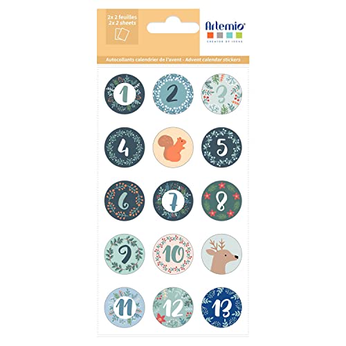 Artemio 11040160 Pegatinas Redondas para Calendario de... - Pet Supplies Amazon Spain à 7.42€