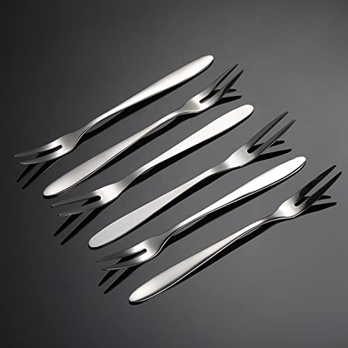 GREATILA 410 Stainless Steel Fruit Fork 6 Pieces, Appetizer... - Maison & Cuisine Amazon Royaume-Uni à 5.06€