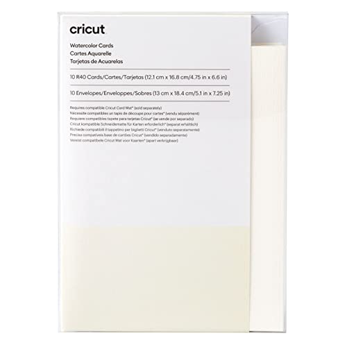 Cricut Watercolour Cards | Ivory | 12.1cm x 16.8cm (Cricut... - Auto & Moto Amazon Royaume-Uni à 3.49€