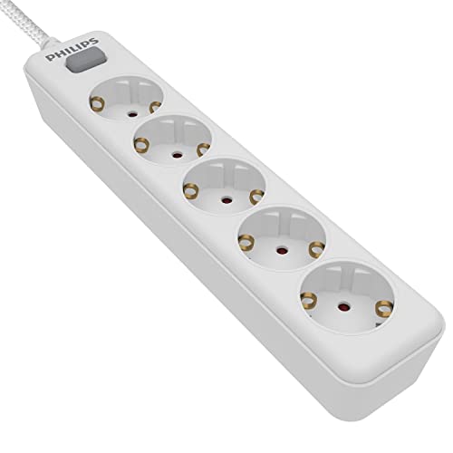 Philips SPN1142WA/10 - Steckdosenleiste mit 5 Steckdosen... - Maison & Cuisine Amazon France à 15.66€