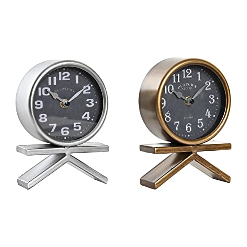 DKD Home Decor Reloj de Mesa Color Dorado y Plateado, de... - Amazon Espagne à 22.70€