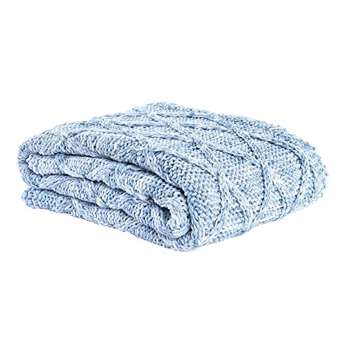 DKD Home Decor Manta Color Azul, de poliéster (150 x 125 x... - Amazon Spain à 16.26€