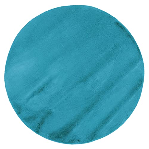 Rug Romantic Turquoise 120 cmround - Maison & Cuisine Amazon France à 90.05€