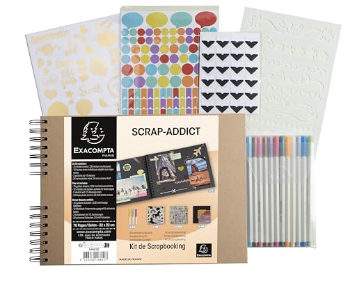 Exacompta - Réf.16802E - Album photos spiralé scrapbooking... - Bricolage & Outils en promo à 18.26€