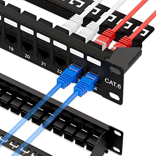 iwillink Acoplador pasante RJ45 de 24 puertos 1U Cat6 Panel... - High-Tech & Électronique Amazon Espagne à 17.90€