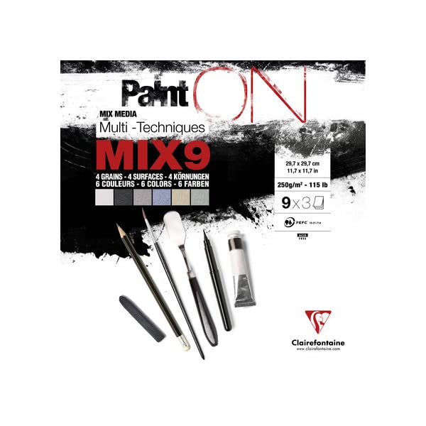 Clairefontaine 960077C - PaintON MIX9 Multi-Technique Glued... - Maison & Cuisine Amazon Royaume-Uni à 16.84€