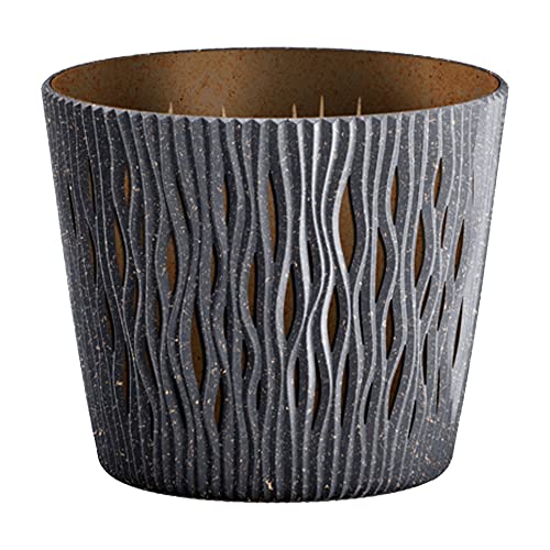 Prosperplast Pot de Fleurs Couleur Anthracite écologique... - Jardin & Extérieur Amazon France à 2.86€