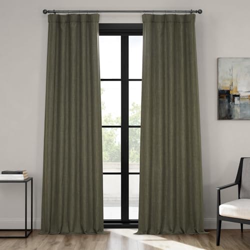 HPD Half Price Drapes Rideaux occultants texturés en Faux... - Maison & Cuisine Amazon France à 42.75€