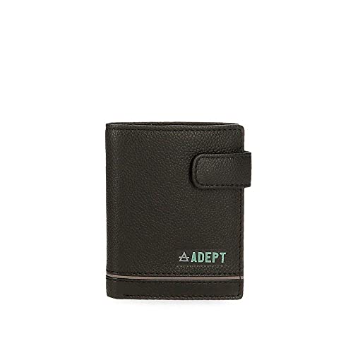 Adept Kurt Portefeuille Vertical avec Fermeture à Clic Noir... en promo à 9,62€ (-52%) sur Amazon FR