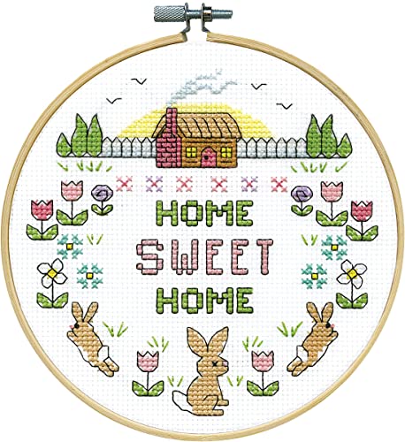 Design Works Crafts Sweet Home Kit de broderie au point de... - Loisirs Créatifs en promo à 17.53€