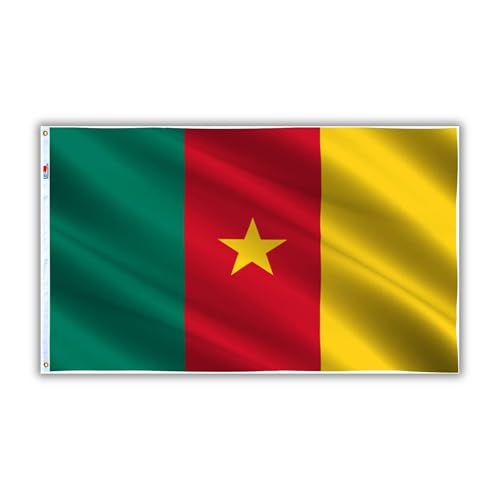 SHATCHI Grand drapeau national du Cameroun en polyester... en promo à 8,08€ (-30%) sur Amazon FR