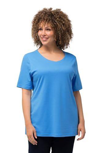 Ulla Popken Camisetas básicas para, Azul Celeste, 54-56 - Bon plan à 9.63€
