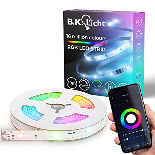 B.K.Licht I Wifi RGBIC LED Strip 10 m I App control I music... - High-Tech & Électronique en promo à 19.99€
