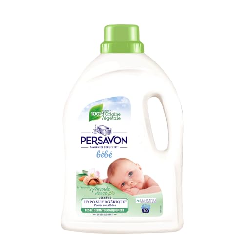 Persavon - Lessive Bébé, à l'Extrait d'Amande Douce BIO... - Bébé & Puériculture Amazon France à 4.89€