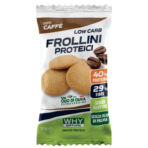 WHY NATURE LOW CARB FROLLINI PROTEICI – Frollini Proteici... - Épicerie Amazon Italie à 2.50€