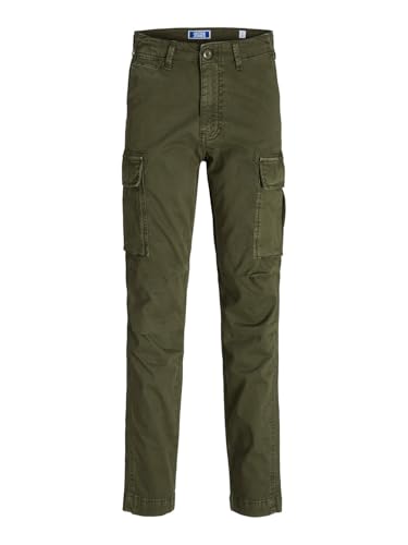 JACK&JONES JPSTACE JJTUCKER AMA Jnr Pantaloni Cargo, Olive... - Bon plan à 9.23€